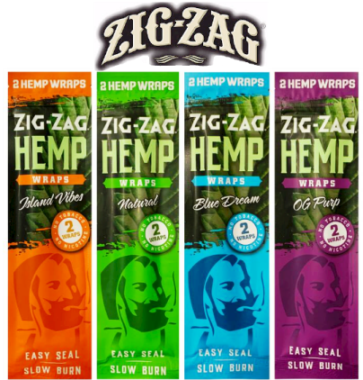 Zig Zag Hemp Cigar Wraps 25-2ct - 50 wraps each box