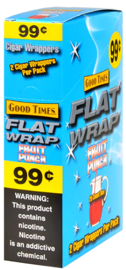 Good Times Fruit Punch Flat Wraps 2/25's 50ct
