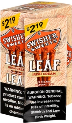 Swisher Sweets Leaf Irish Cream Cigars 60ct