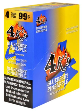 4 Kings Blueberry Pineapple Cigarillos 4 for 99 / 60ct