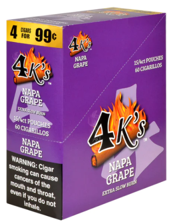 4 Kings Napa Grape Cigarillos 60ct