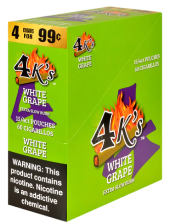 4 Kings White Grape Cigarillos 60ct