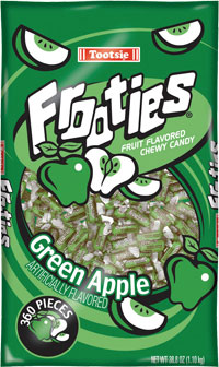 Green Apple Tootsie Frooties 360ct
