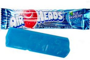 Airheads Taffy Blue Raspberry Candy Taffy 36ct