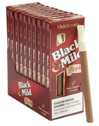 Black & Mild Apple Cigars 10/5's Packs