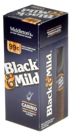 Black & Mild Casino Cigars Uprights 25ct