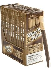 Black & Mild Wine Wood Tip Cigars 10/5's Pack