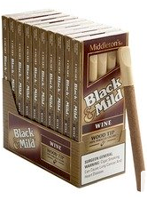 Black & Mild Wine Wood Tip Cigars 10/5's Pack
