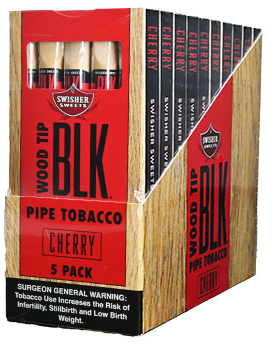 Swisher Sweets BLK Wood Tip Cherry Cigarillos 60ct