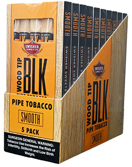 Swisher Sweets BLK Wood Tip Smooth Cigarillos 60ct