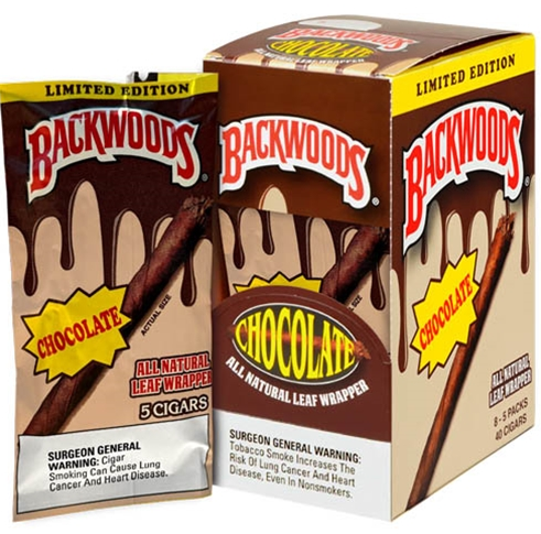 Backwoods Chocolate Cigars pack 5/8's 40 cigars