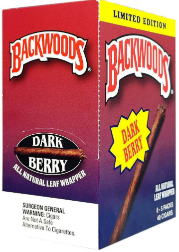 Backwoods Dark Berry Cigars pack 5/8's 40 cigars