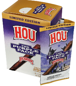 Backwoods HOU The Purple Pack Cigars pack 5/8's 40 cigars