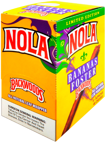 Backwoods NOLA Bananas Foster Cigars pack 5/8's 40 cigars