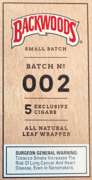 Backwoods Small Batch 002 Box 5 Cigars