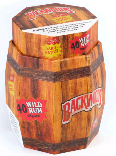 Backwoods Wild Rum Cigars Barrel 40 cigars
