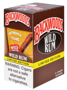 Backwoods Wild Rum Cigars pack 5/8's 40 cigars