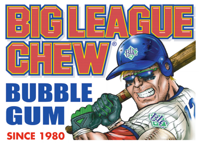 Big League Chew Blue Raspberry Bubble Gum