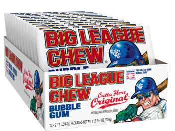 Big League Chew Original Bubble Gum 12ct