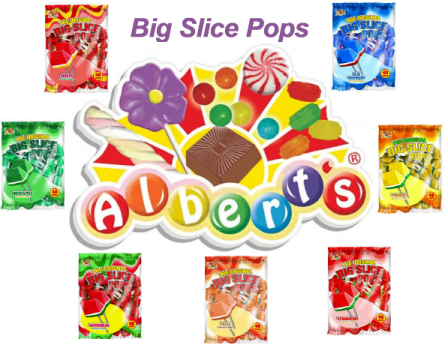 Big Slice Cherry Pops - Big Slice Cherry Lollipops 48ct