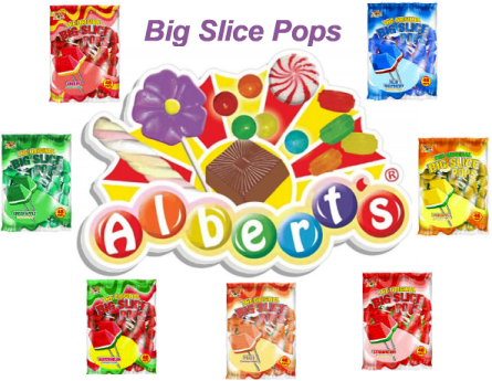 Big Slice Green Apple Pops - Big Slice Green Apple Lollipops 48ct