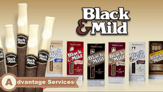 Black & Mild Cigars 10/5's and Upright 25's
