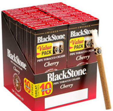 Blackstone Tip Cherry Cigarillo Cigars Value pack 100 cigars