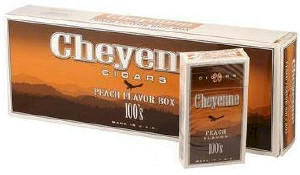 Cheyenne Peach Filtered Cigars carton 200 cigars