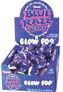 Charms Blue Razz Berry Blow Pops 48ct