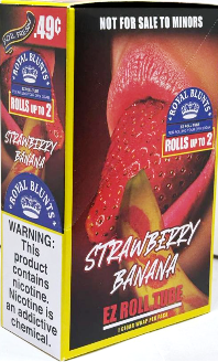 Royal Blunt EZ Roll Strawberry Banana 25ct box