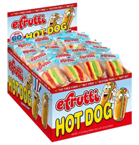 Gummi Mini Hot Dog - Hot Dog 60ct by eFrutti