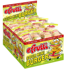 Sour Gummi Hamburger - Mini Sour Burger 60ct by eFrutti