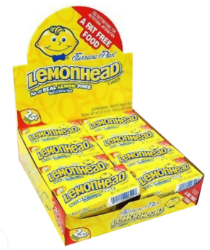 Ferrara Pan Lemonheads Candy 24ct boxes