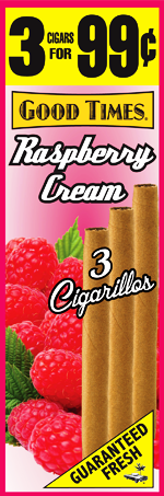 Good Times Raspberry Cream Cigars 15/3's 45 cigarillos