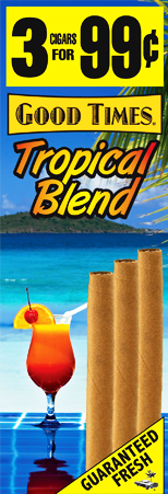 Good Times Tropical Blend Cigars 15/3's 45 cigarillos