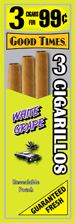 Good Times White Grape Cigars 15/3's 45 cigarillos