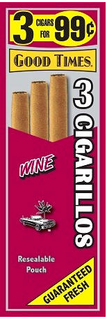 Good Times Wine Cigars 15/3's 45 cigarillos