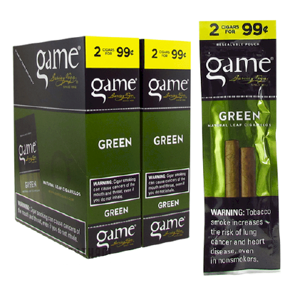 Game Green Cigarillo 2 for 99 Cigars