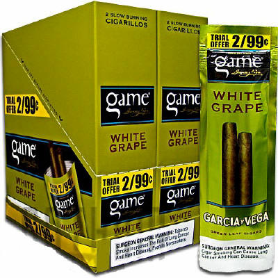 Game White Grape Cigarillo 2 for 99 Cigars