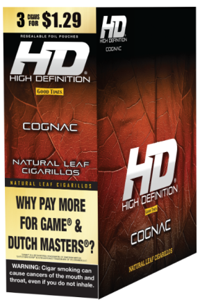 Good Times #HD Cognac Cigarillos 15/3 (45 cigars)