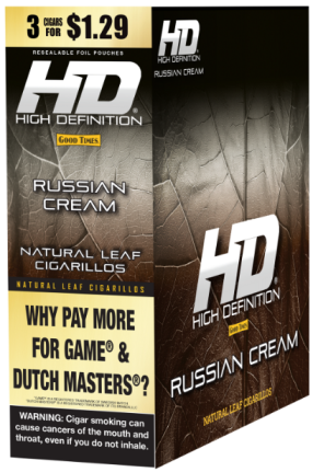 Good Times #HD Russian Cream Cigarillos 15/3 (45 cigars)