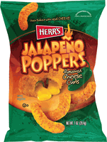 Herr's Jalapeno Poppers Cheese Curls 1oz bags