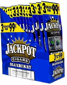 Jackpot Blueberry Cigars 15/3's - 45 Cigarillo's