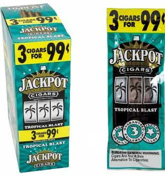 Jackpot Tropical Blast Cigars 15/3's - 45 Cigarillo's