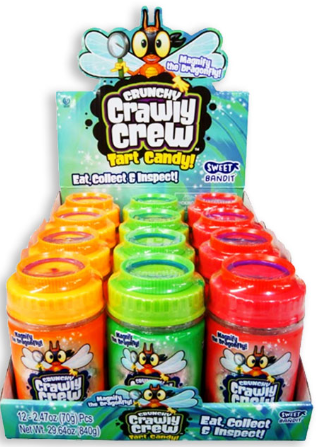 Kidsmania Crawly Chew Display 12ct