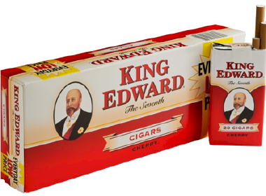 King Edward Cherry Filtered Cigars 10/20's - 200 cigars