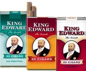 King Edward Menthol Filtered Cigars 10/20's - 200 cigars