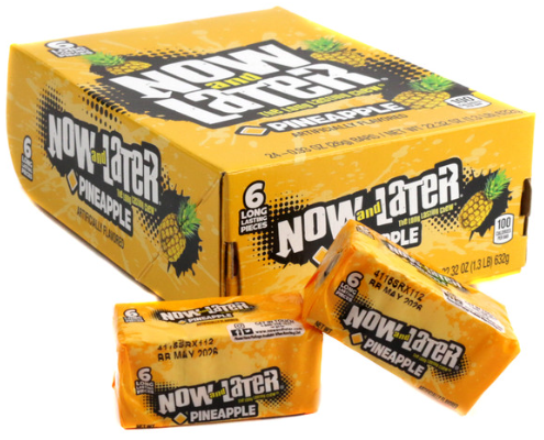 Now and Later Pineapple Candy 24ct