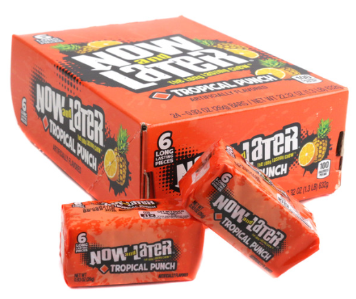 Now and Later Tropical Punch Candy 24ct