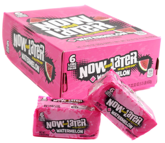 Now and Later Watermelon Candy 24ct